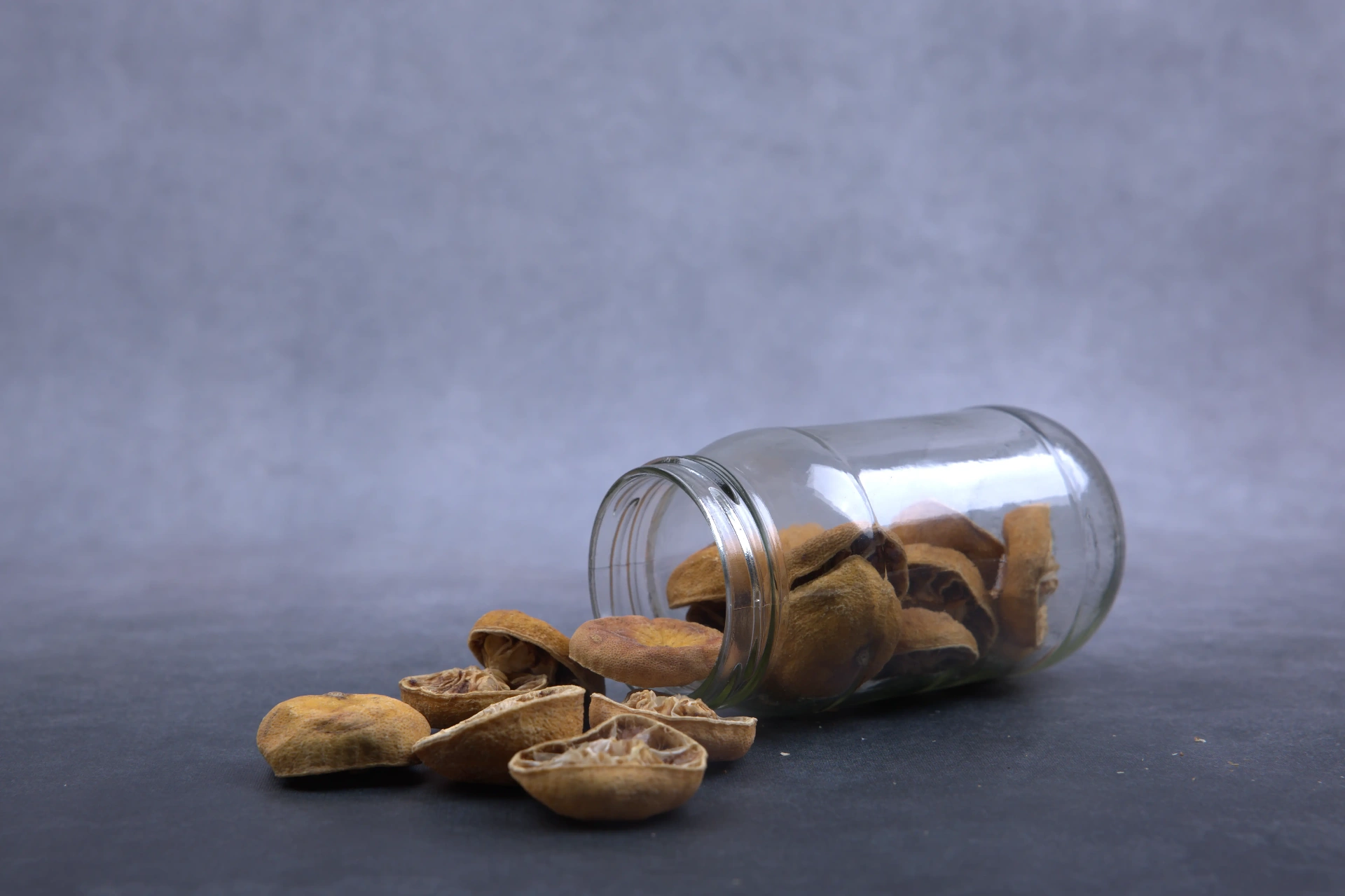 Jar of dehydrated lemon slices from Kani Lemon Farm Products