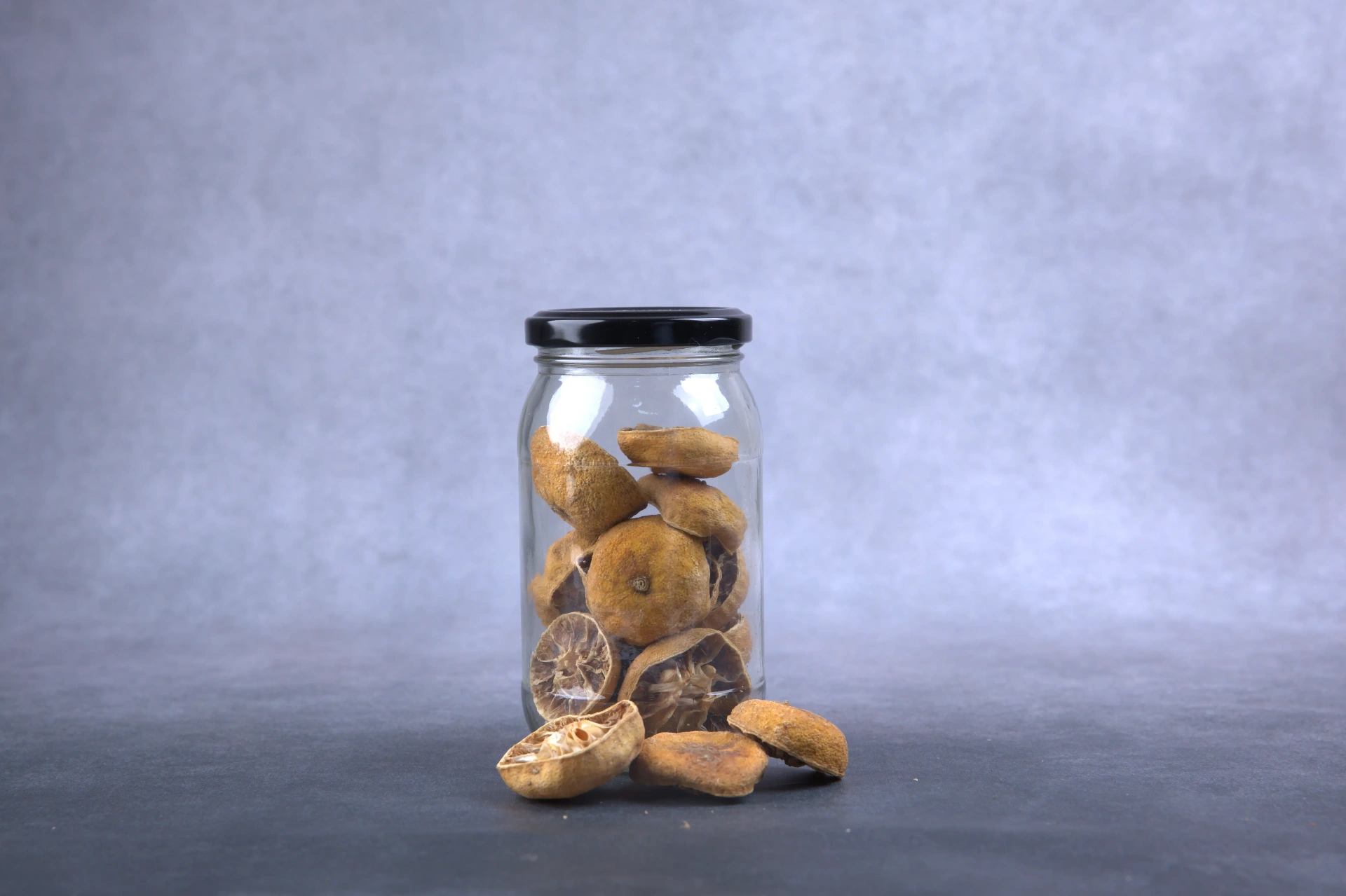 Jar of dried lemons from Kani Lemon Farm Products